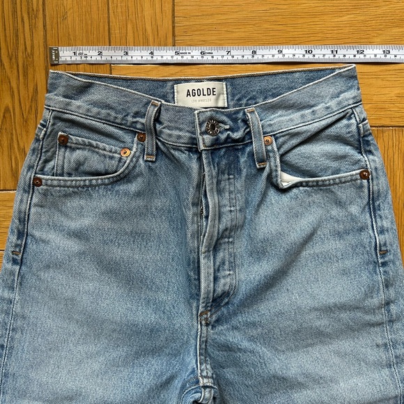 Agolde Riley Straight Cut High Rise Jeans - Picture 2 of 8